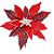 Flor de Natal Poinsettia Xadrez Vermelho/Verde Cabo Curto - 01 unidade - Cromus Natal - Rizzo Embalagens - Imagem 1