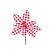 Flor de Natal Poinsettia Xadrez Vermelho/Branco Cabo Curto - 01 unidade - Cromus Natal - Rizzo Embalagens - Imagem 1