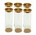 Tubo Slim PET Com Tampa Dourado - 06 Unidades - ArtGift - Rizzo Embalagens - Imagem 1