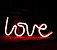 Luminária Neon Led LOVE - 01 Unidade - ArtLille - Rizzo Decorações - Imagem 1
