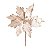 Flor de Natal Poinsettia Branco/Nude Cabo Médio - 01 unidade - Cromus Natal - Rizzo Embalagens - Imagem 1