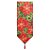 Caminho de Mesa Poinsettia 180cm - 01 unidade - Cromus Natal - Rizzo Embalagens - Imagem 1