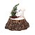 Esquilo no Tronco com Pinheiro  25cm - 01 unidade - Cromus Natal - Rizzo Embalagens - Imagem 1