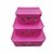 Kit Maleta Rosa Pink - 03 Unidades - Rizzo Embalagens - Imagem 1