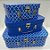 Kit Maleta Texturizado Azul Royal - 03 Unidades - Rizzo Embalagens - Imagem 3
