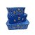 Kit Maleta Texturizado Azul Royal - 03 Unidades - Rizzo Embalagens - Imagem 1