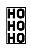Carimbo Artesanal HoHoHo - M - 3,7x7,0cm - Cod.RI-037 - Rizzo Embalagens - Imagem 1