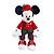Mickey Pelúcia Roupa Xadrez Vermelho/Verde 30cm Natal Disney - Cromus Natal - Rizzo Embalagens - Imagem 1