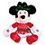 Minnie Pelúcia Vestido Vermelho/Verde 35cm Natal Disney - Cromus Natal - Rizzo Embalagens - Imagem 1