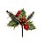 Pick Decorativo de Natal - Cerejas com Pinha - 10cm - 01 unidade - Cromus Natal - Rizzo - Imagem 1
