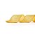 Fita Aramada Ouro Glitter 10cm x 9,14m - 01 unidade - Cromus Natal - Rizzo Embalagens - Imagem 1