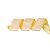 Fita Aramada Bege e Ouro 6,3cm x 9,14m - 01 unidade - Cromus Natal - Rizzo Embalagens - Imagem 1