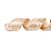Fita Aramada Flores Nude 6,3cm x 9,14m - 01 unidade - Cromus Natal - Rizzo Embalagens - Imagem 1