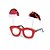 Óculos com Gorro Noel Vermelho Lantejoula - 01 unidade - Cromus Natal - Rizzo Embalagens - Imagem 1
