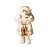 Noel Segurando Urso Branco e Ouro 45cm - 01 unidade - Cromus Natal - Rizzo Embalagens - Imagem 1