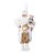 Noel Decorativo com Urso Branco e Ouro 82cm - 01 unidade - Cromus Natal - Rizzo Embalagens - Imagem 1