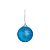 Bola Glitter Azul 05cm - 06 unidades - Cromus Natal - Rizzo Embalagens - Imagem 1