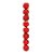Bolas em Tubo Vermelho 10cm - 08 unidades - Cromus Natal - Rizzo Embalagens - Imagem 1
