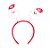 Tiara Noéis Vermelho e Branco - 01 unidade - Cromus Natal - Rizzo Embalagens - Imagem 1