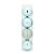 Bolas em Tubo Mint 12cm - 04 unidades - Cromus Natal - Rizzo - Imagem 1