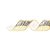 Fita Aramada Voal Pincelada Ouro 3,8cm x 9,14m - 01 unidade - Cromus Natal - Rizzo Embalagens - Imagem 1