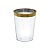 Copo água/refrigerante Borda Dourada - 4 un - 300 ml - Silver Festas - Imagem 1