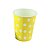 Copo papel Poa Amarelo Biodegradável - 10 un - 270 ml - Silver Festas - Imagem 1