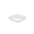Mini Prato Boleado Branco - 12 un  - 6 cm - Silver Festas - Imagem 1