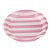 Prato Papel Biodegradável Listrado Rosa Bebe - 10 unidades - 18 cm - Rizzo - Imagem 1