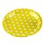 Prato Papel Biodegradável Poa Amarelo - 10 un -  18 cm - Silver Festas - Imagem 1