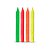 Vela Palito Neon Glitter - 12 unidades - Rizzo - Imagem 1