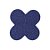 Forminha para doces 4 Pétalas Glitter Azul - 50 unidades -  NC Toys - Rizzo Embalagens - Imagem 1