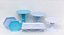 Kit Comemore MAIS - 18 Azul Céu, Tifany e Branco - 01 Unidade - Só Boleiras - Rizzo Festas - Imagem 1