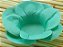 Forminha para Doces Floral Leka  Colorset Verde Água (Tiffany) - 40 unidades - Decorart - Rizzo Embalagens - Imagem 1