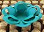 Forminha para Doces Floral Loá Colorset Azul Turquesa - 40 unidades - Decorart - Rizzo Embalagens - Imagem 1