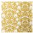 Guardanapo de Papel Branco com Arabesco Ouro 33cm - 20 folhas - Cromus Natal - Rizzo Embalagens - Imagem 1