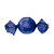 Papel Trufa 14,5x15,5cm - Metalizado Azul - 100 unidades - Cromus - Rizzo Embalagens - Imagem 1