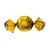 Papel Trufa 14,5x15,5cm - Metalizado Ouro - 100 unidades - Cromus - Rizzo Embalagens - Imagem 1