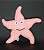 Estrela do Mar Rosa em Feltro - 01 Unidade - Pé de Pano - Rizzo Festas - Imagem 1