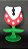 Flor Carnivora Vermelha Mario em Feltro - 01 Unidade - Pé de Pano - Rizzo Festas - Imagem 1