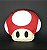 Cogumelo Vermelho Mario em Feltro - 01 Unidade - Pé de Pano - Rizzo Festas - Imagem 1