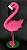 Flamingo em Pé Pink em Feltro - 01 Unidade - Pé de Pano - Rizzo Festas - Imagem 1