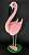 Flamingo em Pé Rosa Escuro em Feltro - 01 Unidade - Pé de Pano - Rizzo Festas - Imagem 1