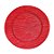 Sousplat Listras Trabalhadas Vermelho 33cm - 01 unidade - Cromus Natal - Rizzo Embalagens - Imagem 1