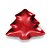 Sousplat Pinheiro Vermelho P 21cm - 01 unidade - Cromus Natal - Rizzo Embalagens - Imagem 1