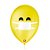 Balão de Festa Decorado Emoções Mascara - Amarelo e Branco 9" 23cm - 25 Unidades - São Roque - Rizzo Balões - Imagem 1