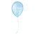 Balão de Festa Decorado É um Menino - Azul Baby e Branco 9" 23cm - 25 Unidades - São Roque - Rizzo Balões - Imagem 1