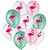 Balão de Festa Decorado Flamingo - Sortido 9" 23cm - 25 Unidades - São Roque - Rizzo Balões - Imagem 1