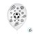 Balão de Festa Decorado Futebol - Branco e Preto 9" 23cm - 25 Unidades - Balões São Roque - Imagem 2