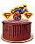 Topper para Bolo Festa Superman - 04 unidades - Festcolor - Rizzo Festas - Imagem 1